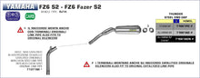 Yamaha FZ6 S2 / FZ6 FAZER S2 2007-2011 Arrow udstødning. Slip-on udstødninger, komplette udstødninger, manifold/forrør. Find det hos Pitboxen.dk