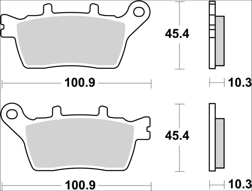 Yamaha Niken 18 - 20 m.fl. bremseklodser, sinter SP - Brembo - Pitboxen.dk