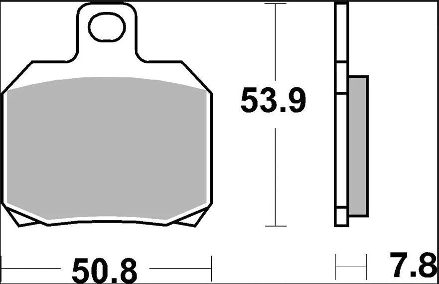 Yamaha X-Max 06-20 m.fl. bremseklodser, Carbon keramisk (OEM) - Brembo
