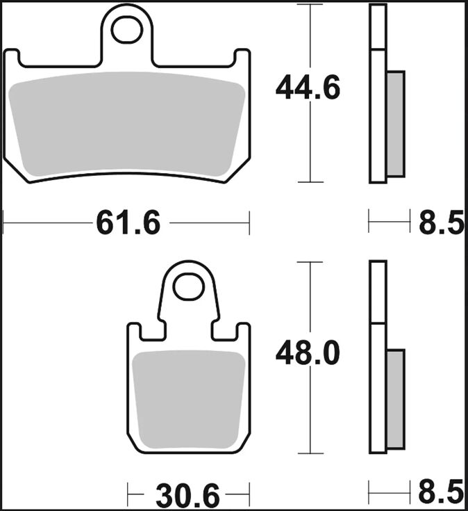 Yamaha YZF-R1 1000 07-14 m.fl. bremseklodser, sinter SR - Brembo