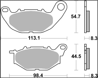 Yamaha YZF-R3 15-24 m.fl. bremseklodser, Carbon keramisk CC - Brembo 07YA52CC