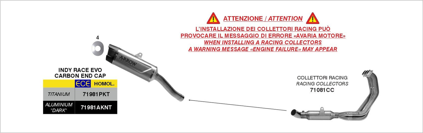 Yamaha YZF R9 2025- Arrow udstødning. Slip-on udstødninger, komplette udstødninger, manifold/forrør. Find det hos Pitboxen.dk